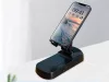 Asztali telefontartó beépített bluetooth hangszóróval és külső akkumulátorral - fekete