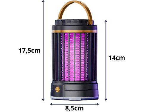 Akkumulátoros rovarírtó UV lámpa