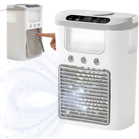 Akkumulátoros asztali ventilátor párásítóval - 600ml