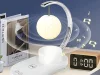 RGB LED éjszakai lámpa vezeték nélküli töltővel és bluetooth hangszóróval