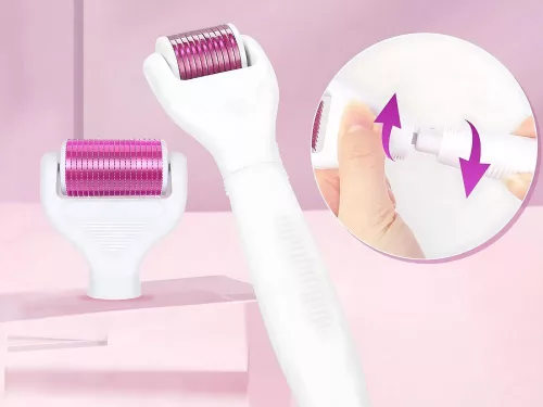 Derma roller 5 cserélhető fejjel