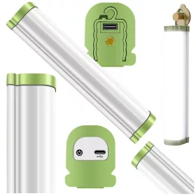   LED lámpa beépített akkumulátorral és akasztóval - 31x5x6,5cm