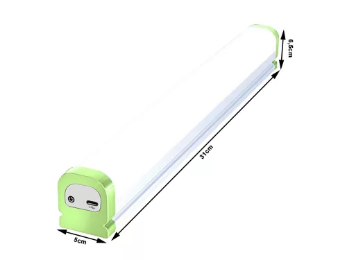 LED lámpa beépített akkumulátorral és akasztóval - 31x5x6,5cm