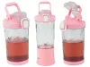 Akkumulátoros smoothie turmixgép levehető pohárral, rózsaszín - 600ml