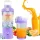 Akkumulátoros smoothie turmixgép levehető pohárral, lila - 600ml