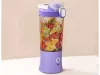 Akkumulátoros smoothie turmixgép levehető pohárral, lila - 600ml