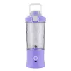 Akkumulátoros smoothie turmixgép levehető pohárral, lila - 600ml