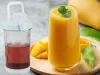 Akkumulátoros smoothie turmixgép levehető pohárral, kék - 600ml