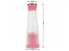 Akkumulátoros smoothie turmixgép, rózsaszín - 400ml
