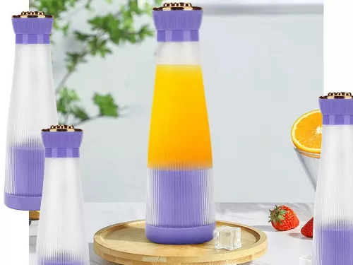 Akkumulátoros smoothie turmixgép, lila - 400ml