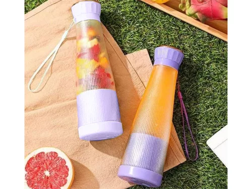 Akkumulátoros smoothie turmixgép, lila - 400ml