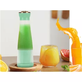 Akkumulátoros smoothie turmixgép, zöld - 400ml