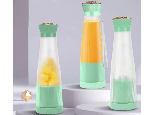 Akkumulátoros smoothie turmixgép, zöld - 400ml