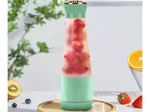Akkumulátoros smoothie turmixgép, zöld - 400ml