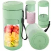 Akkumulátoros smoothie turmixgép levehető pohárral, zöld - 450ml