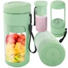 Akkumulátoros smoothie turmixgép levehető pohárral, zöld - 450ml