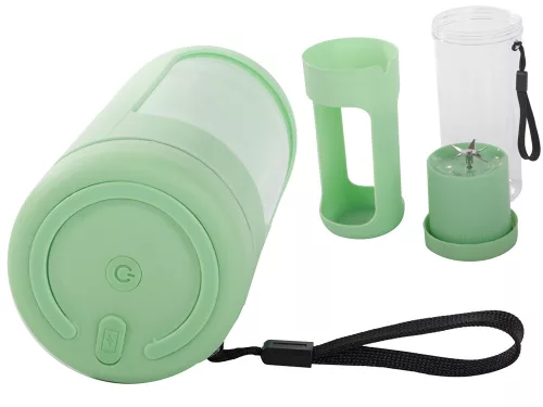 Akkumulátoros smoothie turmixgép levehető pohárral, zöld - 450ml
