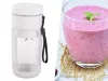 Akkumulátoros smoothie turmixgép levehető pohárral, szürke - 450ml