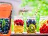 Akkumulátoros smoothie turmixgép levehető pohárral, narancssárga - 450ml