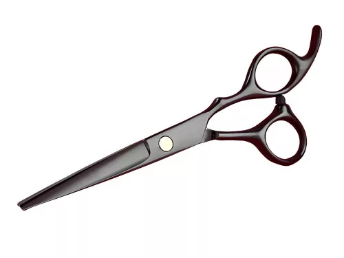 Profi fodrászolló, fekete - 17cm