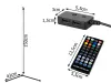 Álló RGB LED saroklámpa távirányítóval és alkalmazással