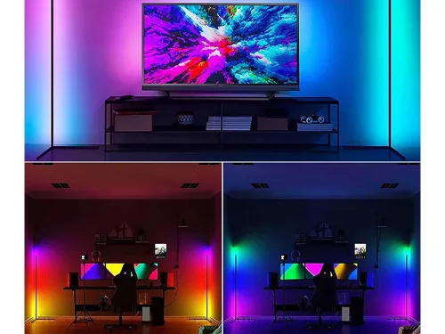 Álló RGB LED saroklámpa távirányítóval és alkalmazással