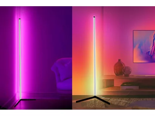 Álló RGB LED saroklámpa távirányítóval és alkalmazással