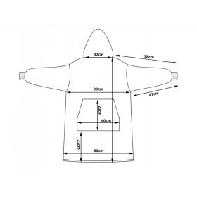 Nagy méretű pulóver kutya mintával - fehér
