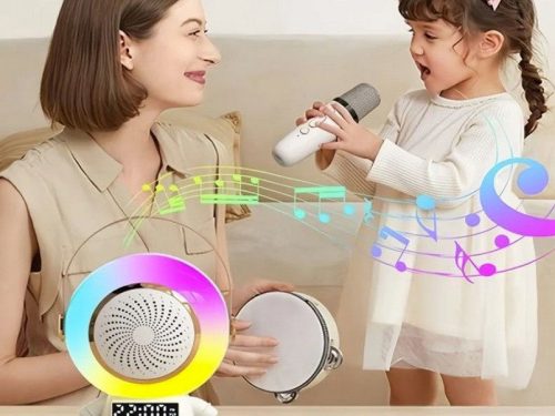 Hordozható akkumulátoros bluetooth karaoke készlet