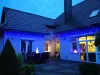 Karácsonyi jégcsap fényfüggöny 300 LED, 10m - hideg fehér