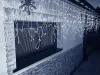 Karácsonyi jégcsap fényfüggöny 300 LED, 10m - hideg fehér