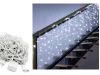 Karácsonyi jégcsap fényfüggöny 300 LED, 10m - hideg fehér