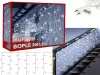 Karácsonyi jégcsap fényfüggöny 300 LED, 10m - hideg fehér
