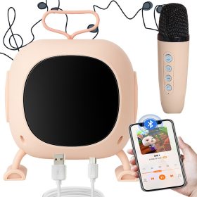   Hordozható akkumulátoros bluetooth karaoke készlet fényjátékkal