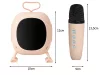 Hordozható akkumulátoros bluetooth karaoke készlet fényjátékkal
