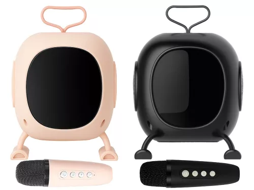 Hordozható akkumulátoros bluetooth karaoke készlet fényjátékkal