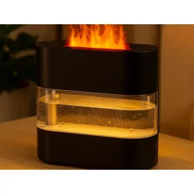   Kandalló kinézetű párásító LED világítással - 300ml