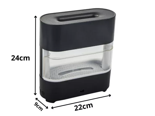 Kandalló kinézetű párásító LED világítással - 300ml