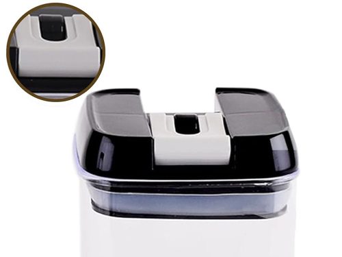 Légmentesen zárodó átlátszó műanyag konyhai tároló készlet - 5db