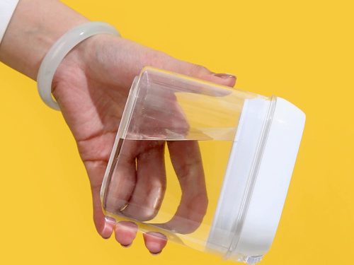 Légmentesen zárodó átlátszó műanyag konyhai tároló készlet - 5db