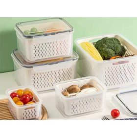   Légmentesen zárodó átlátszó műanyag konyhai tároló készlet kosarakkal - 4db