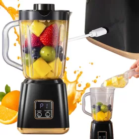 Hordozható akkumulátoros turmixgép, 600ml - fekete