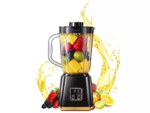 Hordozható akkumulátoros turmixgép, 600ml - fekete