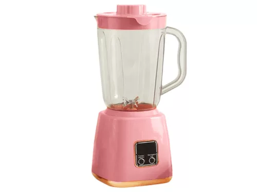Hordozható akkumulátoros turmixgép, 600ml - rózsaszín