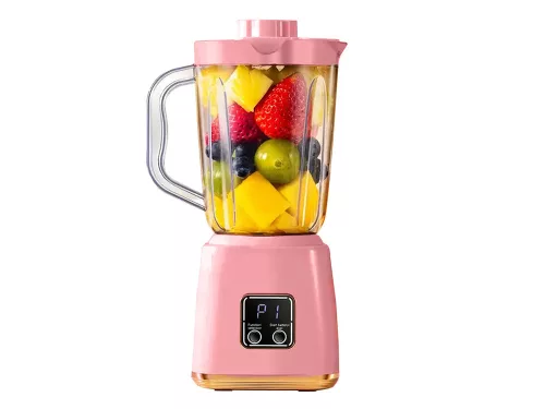 Hordozható akkumulátoros turmixgép, 600ml - rózsaszín