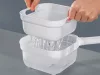 Multifunkcionális zöldség- és gyümölcs aprító tartállyal - 17x17x10cm