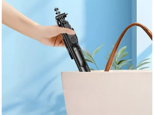 Állítható szelfibot kihajtható lábakkal és bluetooth távirányítóval - 46-178cm