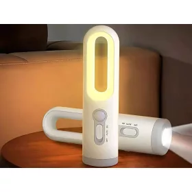   Mozgásérzékelős éjjeli LED lámpa beépített zseblámpával - 17x4,5cm