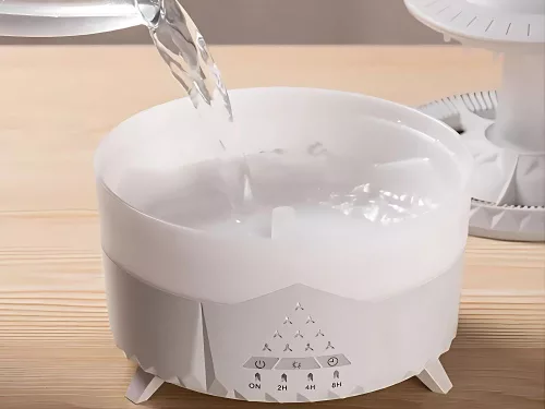 UFO alakú csepegtetős párásító és aromadiffúzor - fehér