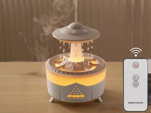 UFO alakú csepegtetős párásító és aromadiffúzor - fehér